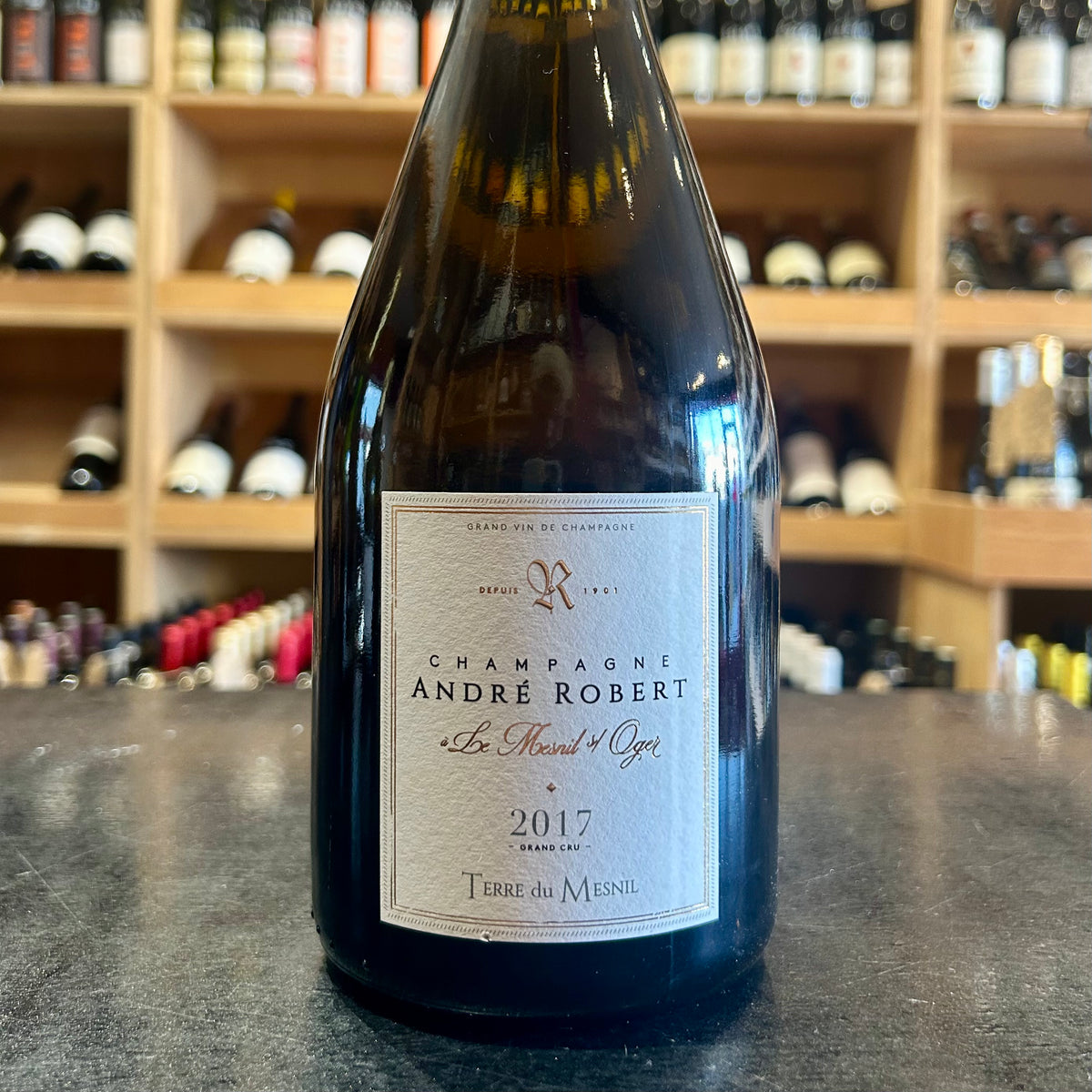 Champagne Andre Robert, &#39;Terre du Mesnil&#39; Millesime 2017