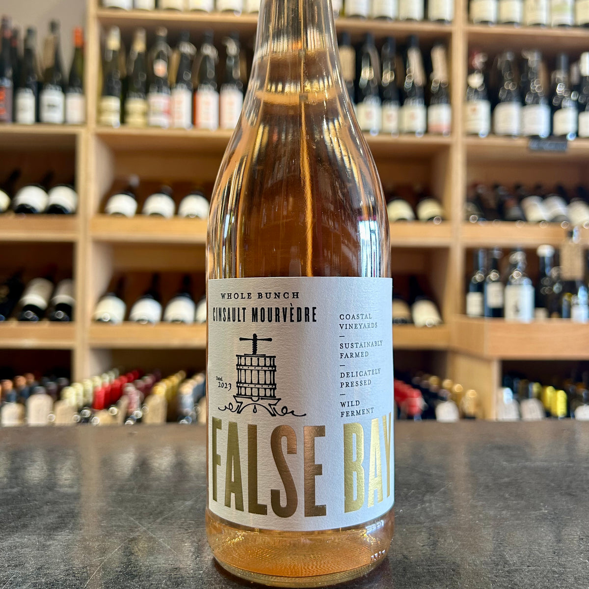 False Bay Whole Bunch Cinsault Rose 2023 - Butler&#39;s Wine Cellar Brighton